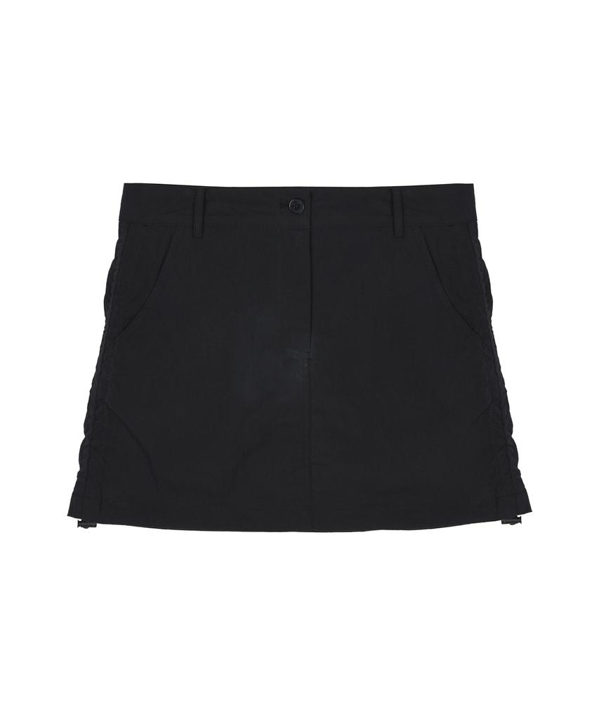 Nigaennikol Nicole Shirring Mini Skirt_Black