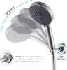 Bathroom Brass Handheld Shower Head Bracket Hand Sprayer Holder Shelf Stepless Adjustable Wall Mount