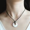 MARTA White Pendant_necklace (S)
