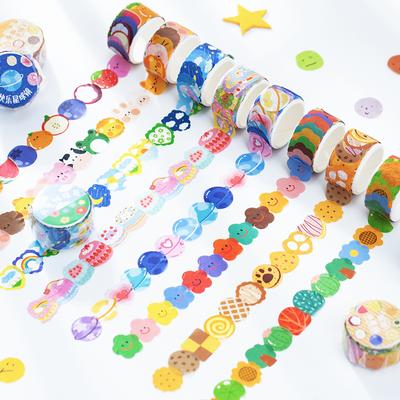 100 PCS Cute Kawaii Cartoon Flower Fruit Animal Washi Tapes DIY Scrapbook Sticker Decorative Stationery for Diary Book Album