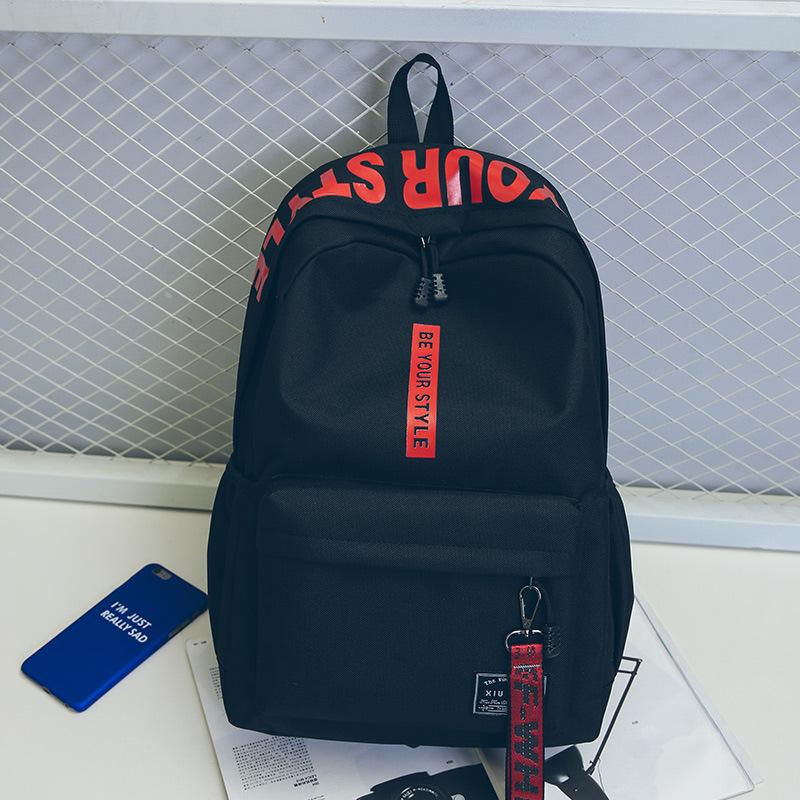 Studentský batoh Oxford Schoolbag Lehký Velkokapacitní měkký ramenní popruh Módní potisk Multifunkční batohy