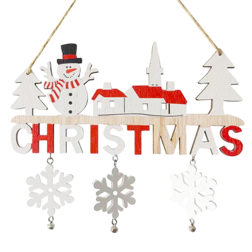 Dřevěné vánoční závěsné přívěsky Santa Claus Veselé Vánoce Dekorace pro domov Ozdoby na vánoční stromek 2024 Novoroční dárky