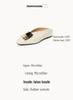 Wei Wei Retro Square Toe Slip-On Women's Sandals with Square Buckle