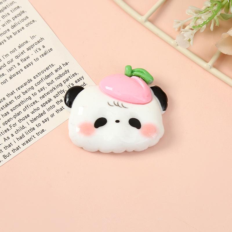 DIY Resin Ornament: Cute Fruit Animal Hat Stickers & Handmade Hair Clip Phone Case Accessories