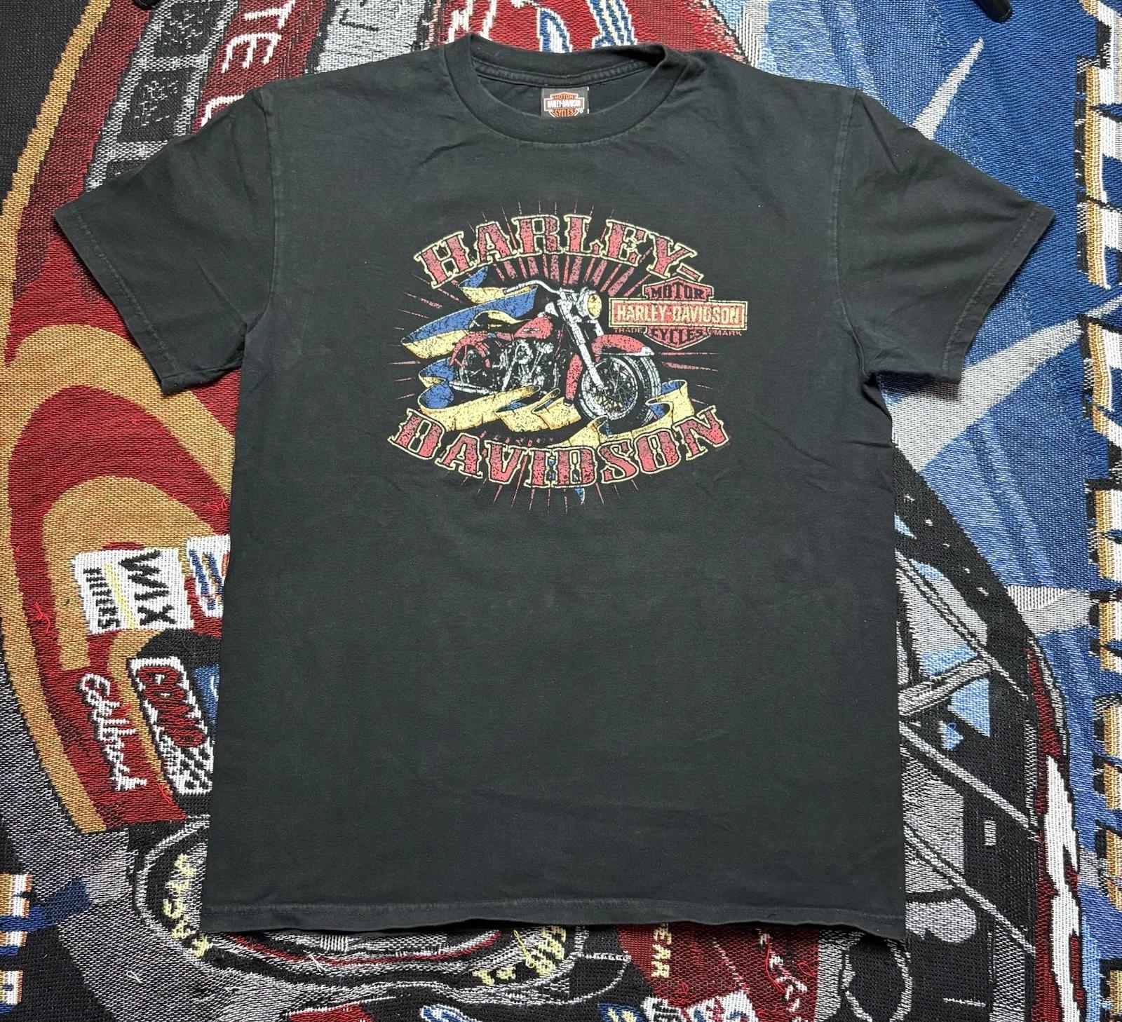 Harley Davidson Shirt Eagle Washington DC USA Flag 2011 Large 3XL