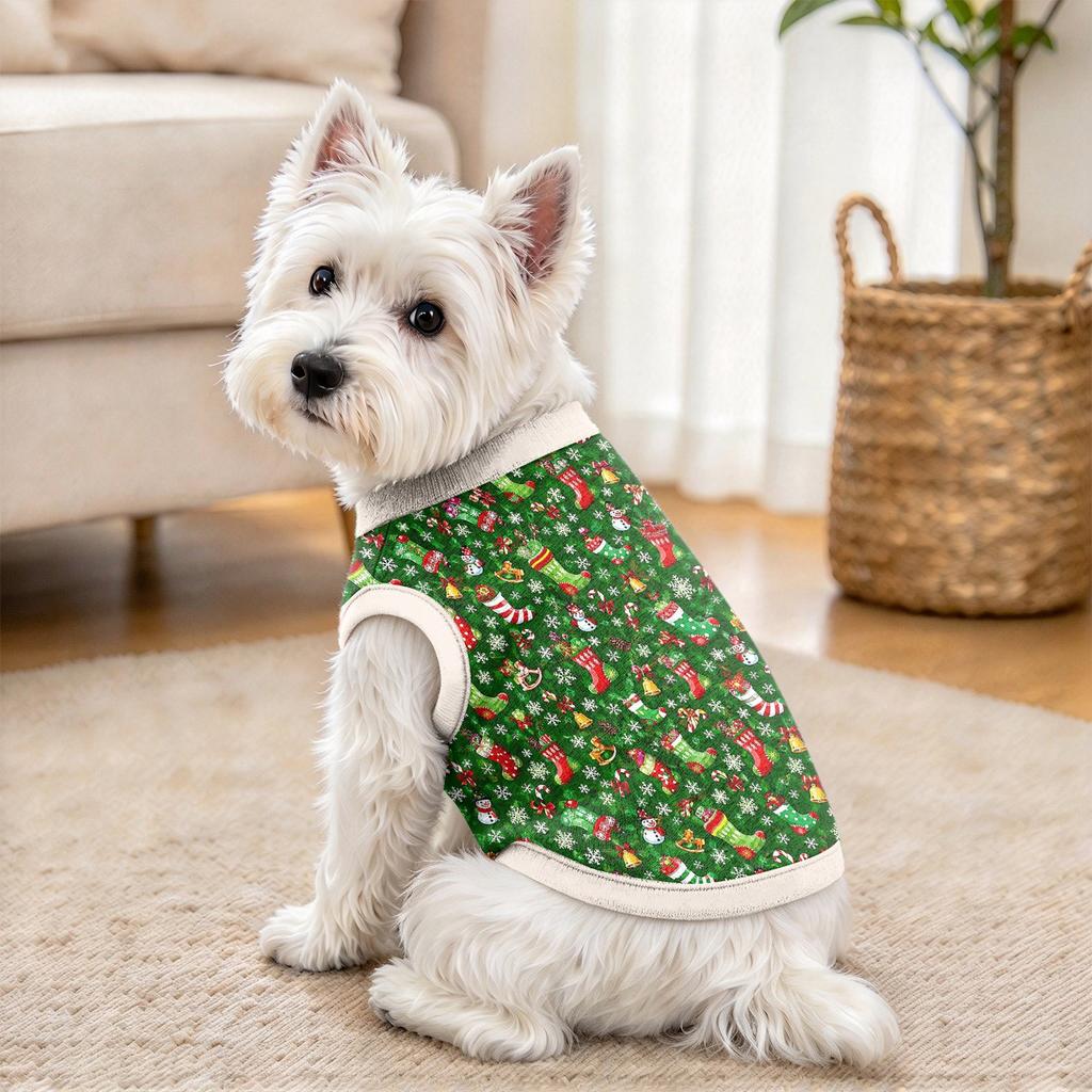 Pet Christmas Print Clothing, Festive Holiday Pet Apparel for Seasonal Celebrations and Daily Use