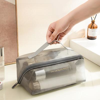 Make-up-Tasche, Großes Fassungsvermögen, Atmungsaktiv, Netztasche, Kulturtasche, Aufbewahrungstasche