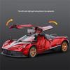 Nové 1:32 Pagani Supercar Slitinový Kovový Odlévaný Model Auta Knihovna Statické Zvukové a Světelné Ozdoby Narozeninový Dárek Pro Přítele