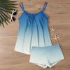 Women's Fashion Printed Two-Piece Slimming Swimsuit