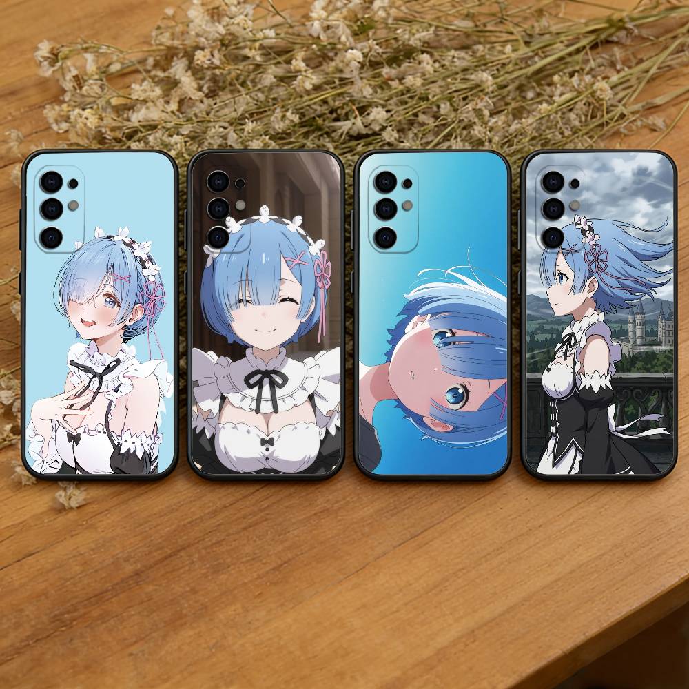 Rem R-Re Anime Z-Zero Phone Case For Samsung S25,S24,S21,S22,S23,S30,Ultra,S20,Plus,Fe,Soft Silicone Black Cover