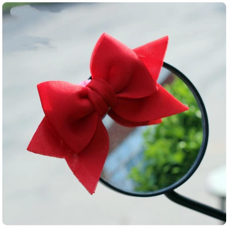 Motorcycle Helmet Ornaments Electric Bike Helmet Bow Style Bowknot For Car Body Decoration Accessories For Girls