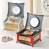 Elegant Classic Rotating Ballerina Music Box - Hand Crank Jewelry Box with Drawer Perfect Christmas Gift for Girls & Music Lover