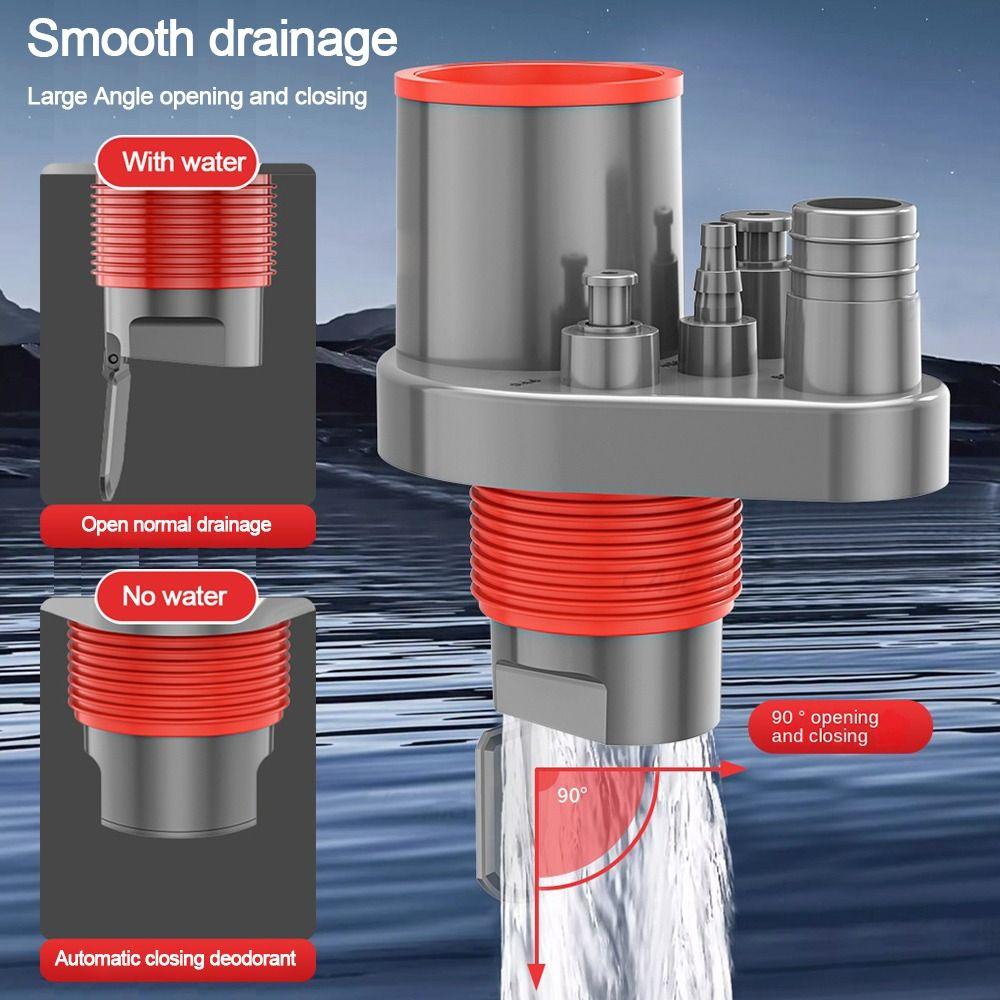 Anti Odor Sink Drain Pipe Adapter Drainage Water Pipe Joint  Washing Machine Drainage Supplies
