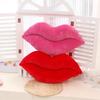 Cojín Decorativo Creativo de Peluche Labios Rojos - Lindo, Sexy, Novedoso para Decoración del Hogar