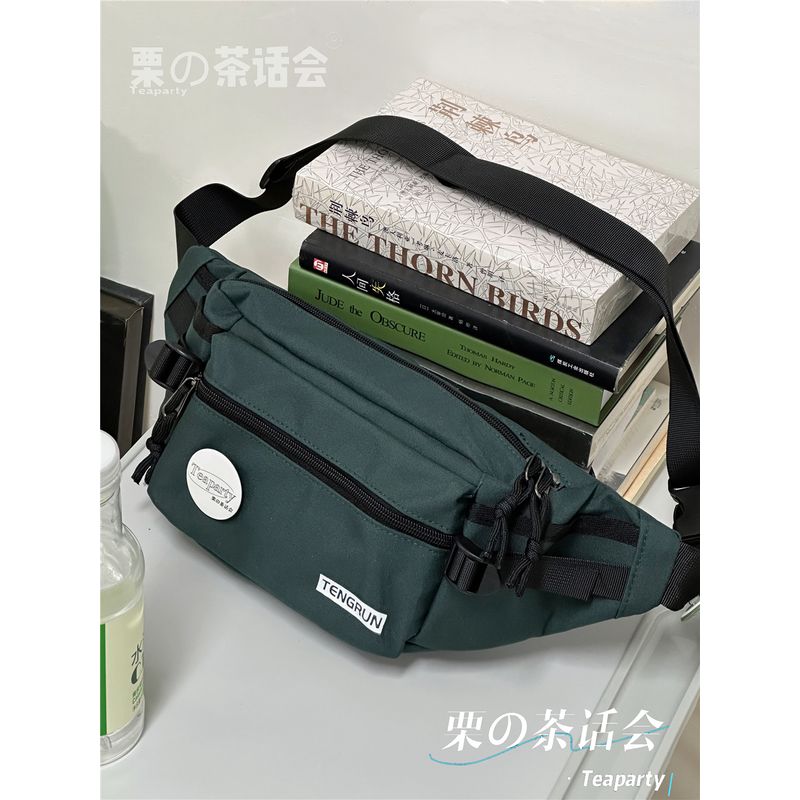 

INS Модная японская сумка на грудь в стиле Харадзюку, ретро, для велоспорта Dark green