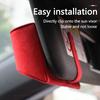 MEA4   Suede Car Sun Visor Glasses Box Car Badge Sunglasses Clips Glasses Box For Mercedes Benz AMG W177 W176 X166 X167 C257 C218 X253
