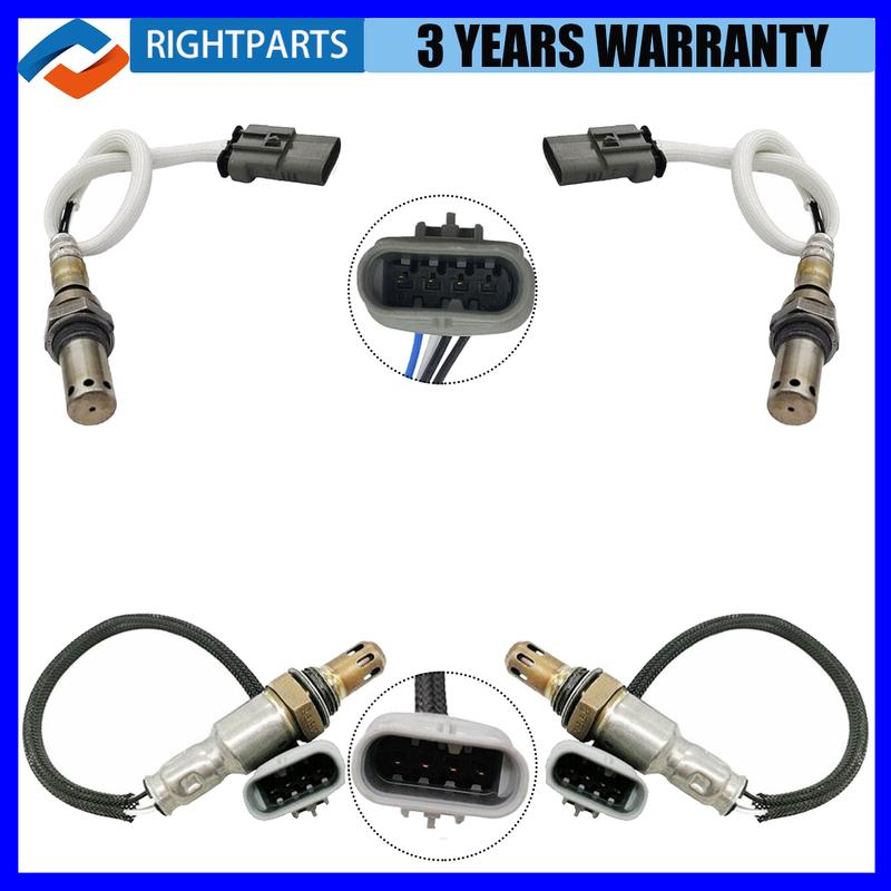 

4pcs Up+Downstream Oxygen O2 Sensor For Chevrolet Silverado 1500 4.3L 5.3L 6.2L 2014 2015 2016 2017 2018 234-4974 234-4940 чорний