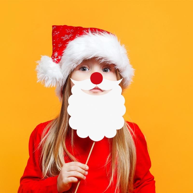 Festives Christmas Party Props Stylish Photo Frame Accessories Kits for Parties Stylish Christmas Celebration Essential