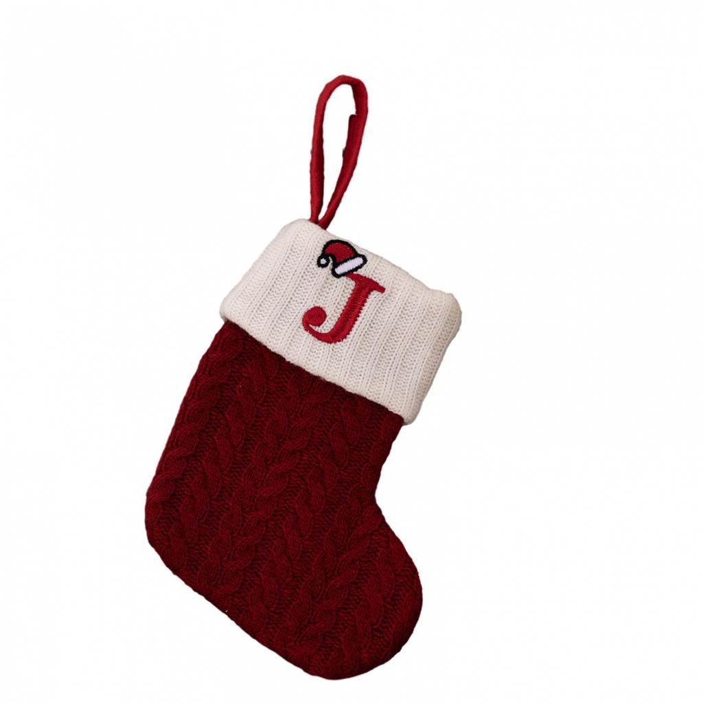 Alphabet Christmas Stocking Christmas Tree Decorating Hanging