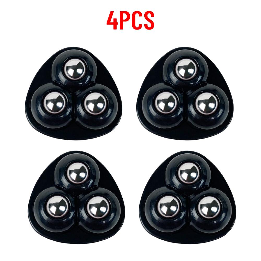 4-100pcs Self Adhesive Caster Wheels Universal Pulley Furniture Mini Swivel Casters Wheel Cabinet Trash Stainless Steel Roller