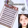 Self-Adhesive Natural Fishtail False Eyelashes - Beginner-Friendly, No Glue Needed, Wide Band