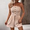 Jumpsuits Voor Dames Mouwloos Spaghettibandje Dames Jumpsuit Wijde Pijp Zomer Romper