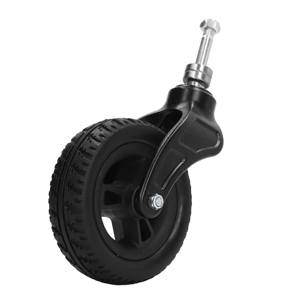 6in Wheelchair Tire Universal PU Hub PVC Tire Steel Strong Bearing Wheelchair Front Castor Wheel