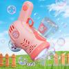 Electric 10-Hole Bubble Blower with Lights – Automatic Space Bubble Gun Toy for Girls