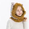 2020 Autumn and Winter New Children's Wool Hat Cartoon Animal Bear Fringed Hat Knitted Scarf To Keep Warm In Winter