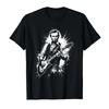 Abraham Lincoln Playing Guitar Funny History Meme Tshirt For Men Women 100 Cotton T Shirts Short Sleeve Tops 04131