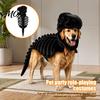 Dreidimensionales Dinosaurier-Rücken-Skelett-Haustierkostüm, Leuchtet im Dunkeln 3D-Kleidung, Halloween Bequemer Polyester-Anzug Dino-Outfit für Hunde