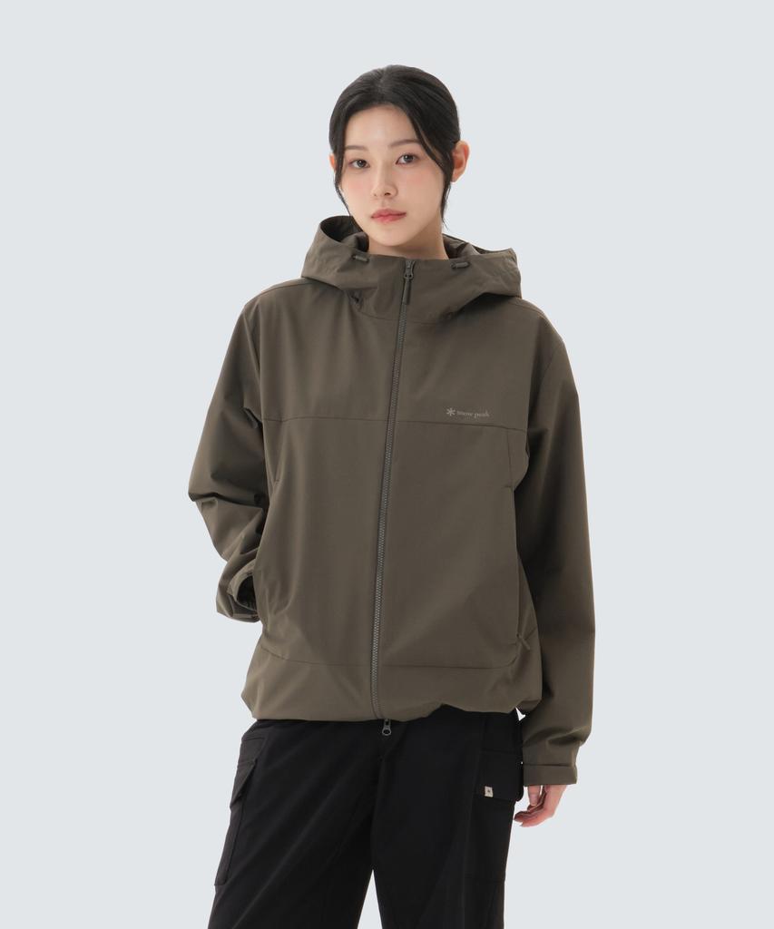 Snowpeak Apparel 2L Titanic Windbreaker (S26Sutwb38) Dark Khaki