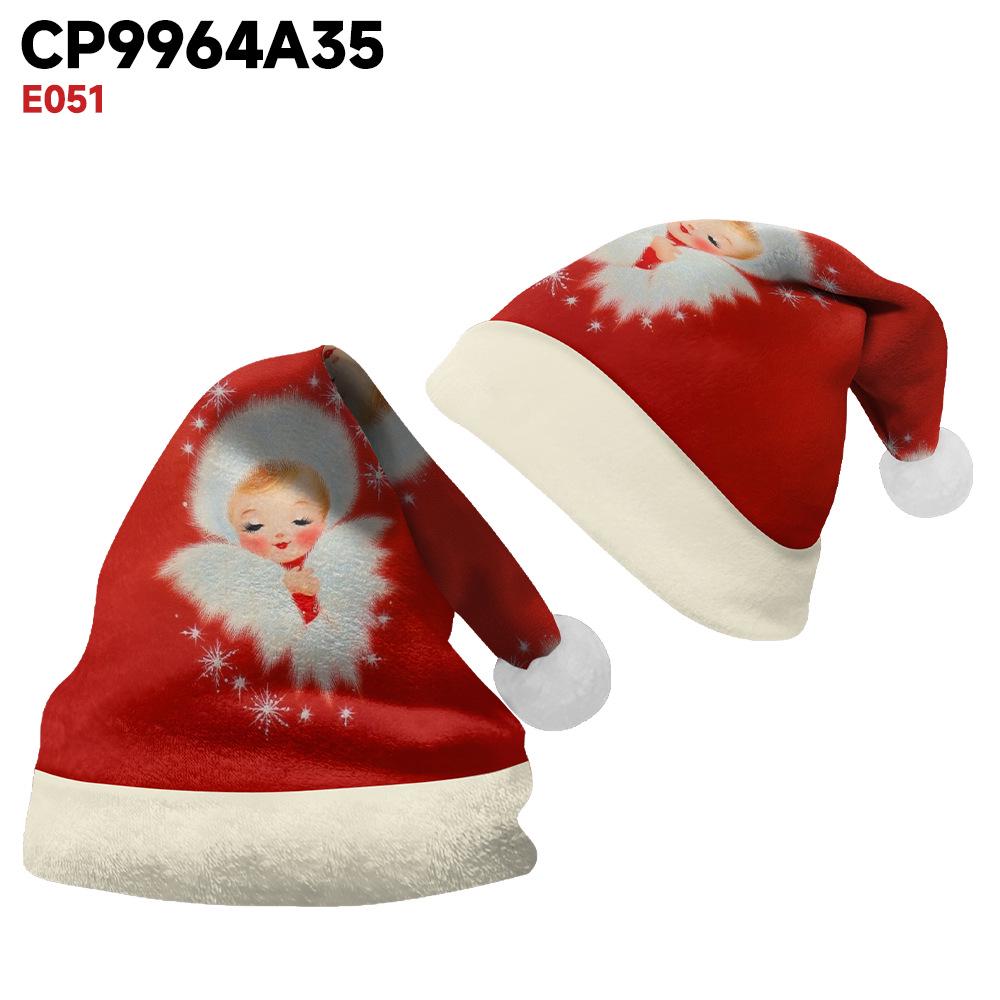 2024 Reversible Christmas Hat with Plus Velvet for Kids & Adults - Holiday Decoration