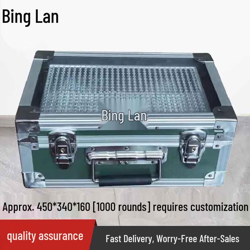 Transparent Acrylic Ammunition Box with Mechanical Lock