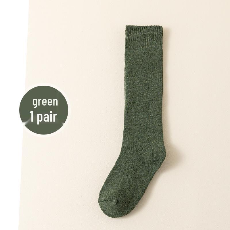 Thickened Velvet Warm Knee-High Compression Socks for Women - Slimming Long Winter Socks