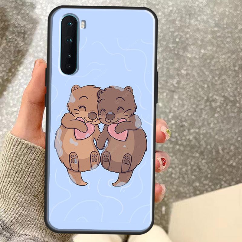 

Cute cartoon otter Case For OnePlus 15R 13R 13T 12R 10T 15 13 12 11 10 9 Pro Nord 5 CE 4 3 2 Lite N20 N30 Coque OnePlus 10T