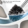 4Pcs Household Toilet Bowl Brush Soft Bristles Toilet Cleaning Brush Stainless Steels Handle Deeply Cleaning Toilet Brush