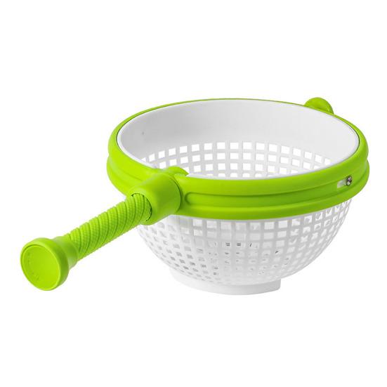 Kitchen Colander Collapsible Salad Spinner And Colander Spinning Salad Strainer for Easy