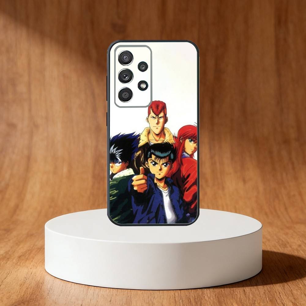 Comics Y-Yu H-HakushoS Phone Case For Samsung S25,S24,S21,S22,S23,S30,Ultra,S20,Plus,Fe,Note,10,9,5G Black Cover