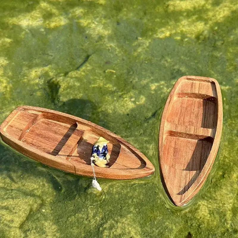 1 Stück Fee Garten Haus Dekoration Keramik Fischerboot Figuren Für Aquarium Fischbecken Landschaft Bonsai Steingarten Ornament