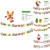 Delightful Paper Christmas Bunting Suitable For Joyful Christmas Scene Arrangements