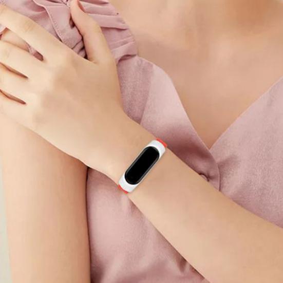 Uhrenarmband, elastisch, verstellbar, geflochtenes Nylon, 14 mm, Armband für Xiaomi Mi Band 3/4/5/6/NFC