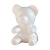 Polystyrene Rose Styrofoam Foam Bear 20CM Foam Flowers Bear White Bear Mold for Wedding Valentines Day for Home Decoration