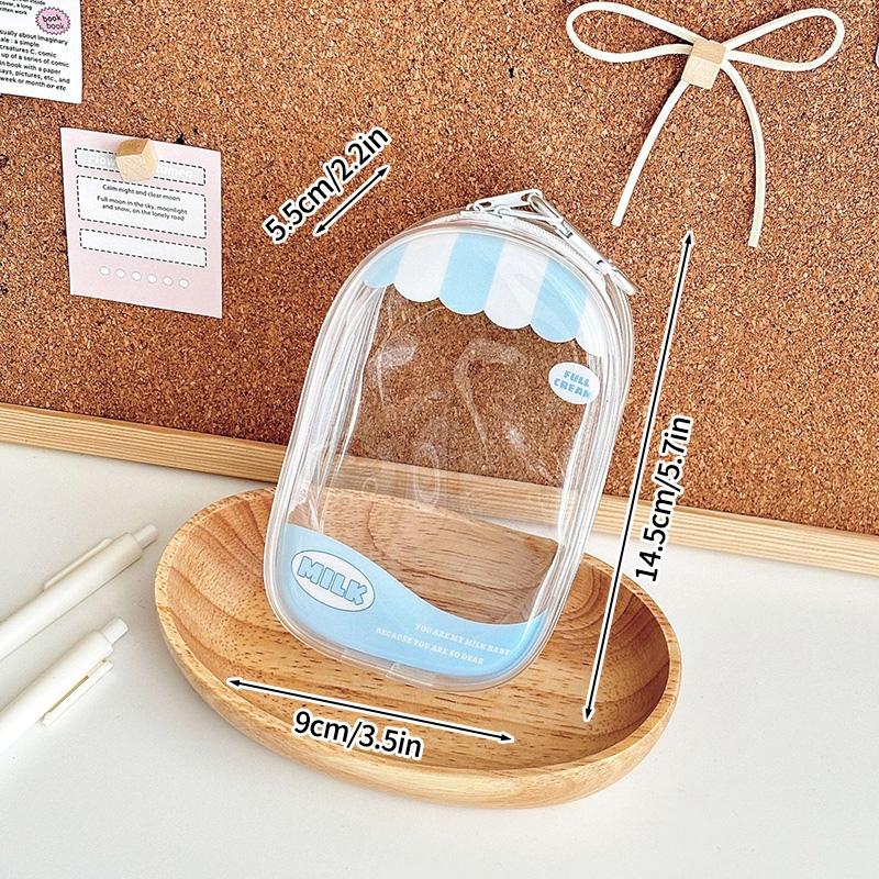 Clear Storage Bag Dollhouse Storage Bag with Zipper Hanging Keychain for Bag Gift Bag Packaging Pouch Doll Organizer Bags