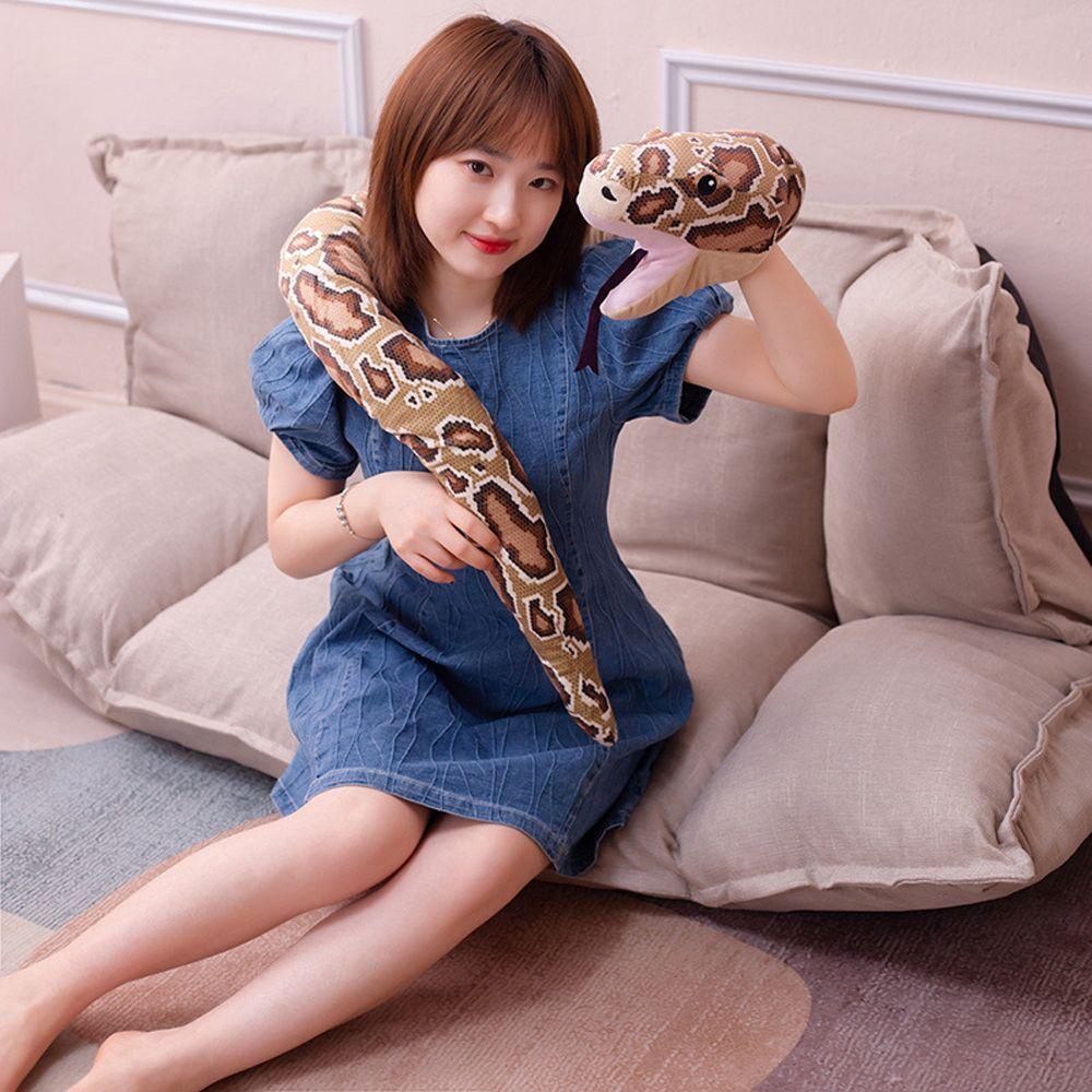 Pillow Tricky Prank Room Decoration Snake Stuffed Toys Snake Toy Hand Puppet Animal Plush Doll