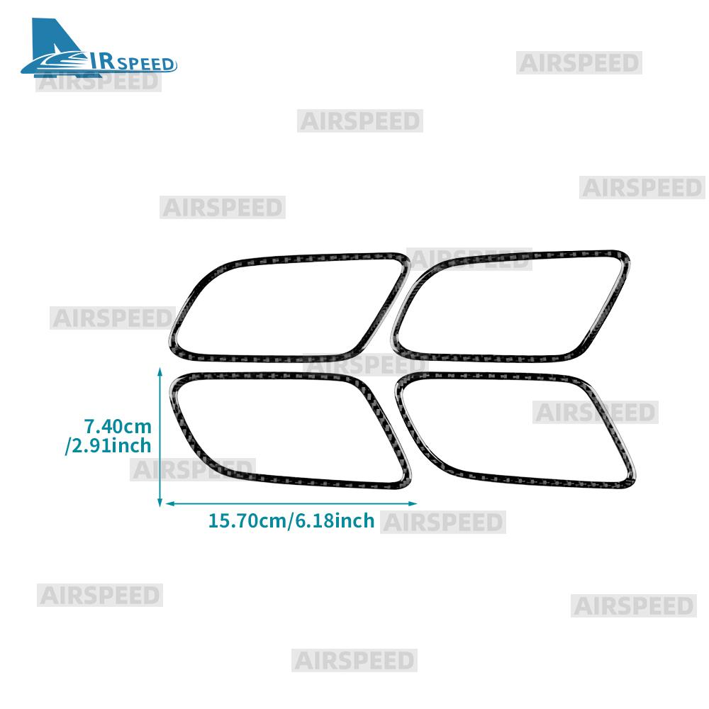 Real Soft Carbon Fiber Trim Sticker For Mercedes Benz A CLA Class W177 W118 C118 2020-2025 2025 Car Inner Door Handle Frame