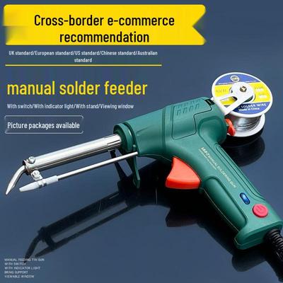 100W High-Power Manual Desoldering and Soldering Iron Kit with Automatic Solder Feeding