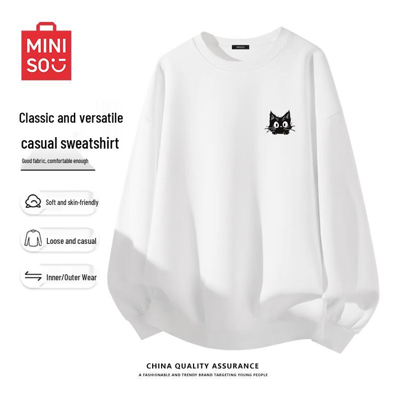 MINISO Heavyweight Crewneck Pullover Sweatshirt
