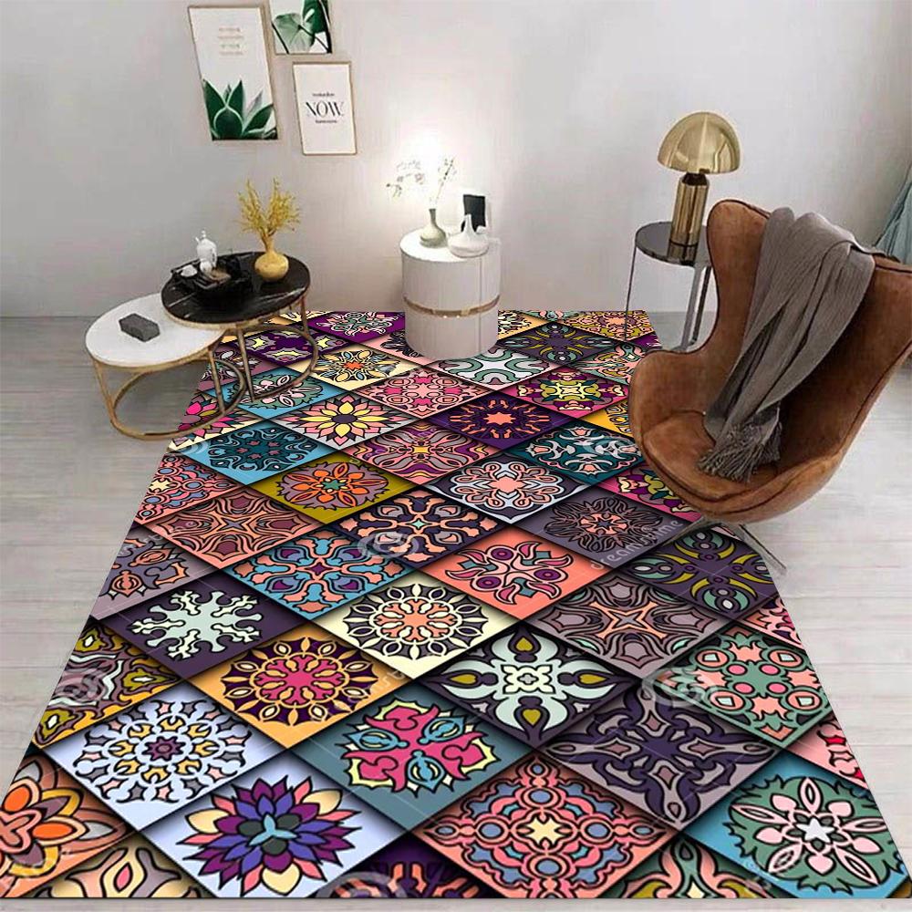 

Cartoon Non-slip Washable Rug Simple Carpet for Living Room Bedroom Kitchen Sofa Table Balcony Home Decor 50X80CM