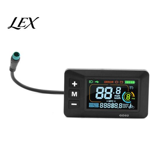 Electric Bike Control Panel Ebike Display Fit for Yozma IN 10, Bicycle LCD Screen with Waterproof 5-Pin Connector, Meter 22.2MM Handlebar E